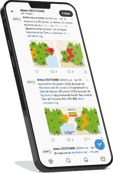 twitter épisode de pollution