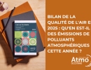Bilan de la qualité de l'air en 2025 : qu'en est-il des émissions de polluants atmosphériques cette année ?