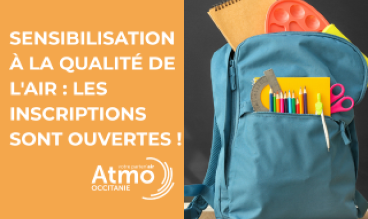 Sensibilisation à la qualité de l'air : les inscriptions sont ouvertes !